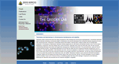 Desktop Screenshot of greiderlab.org